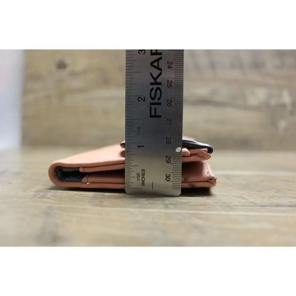 Max Studio‎ women's pink double fold folding clutch wallet
